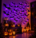 3D Halloween Bats - Spooky Wall Decor