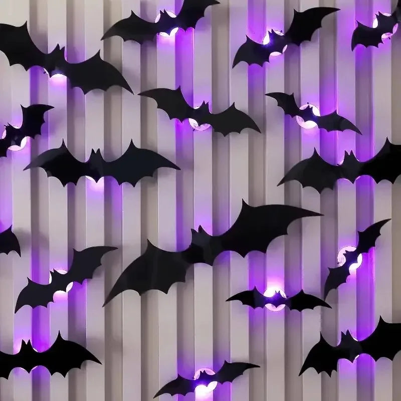 3D Halloween Bats - Spooky Wall Decor